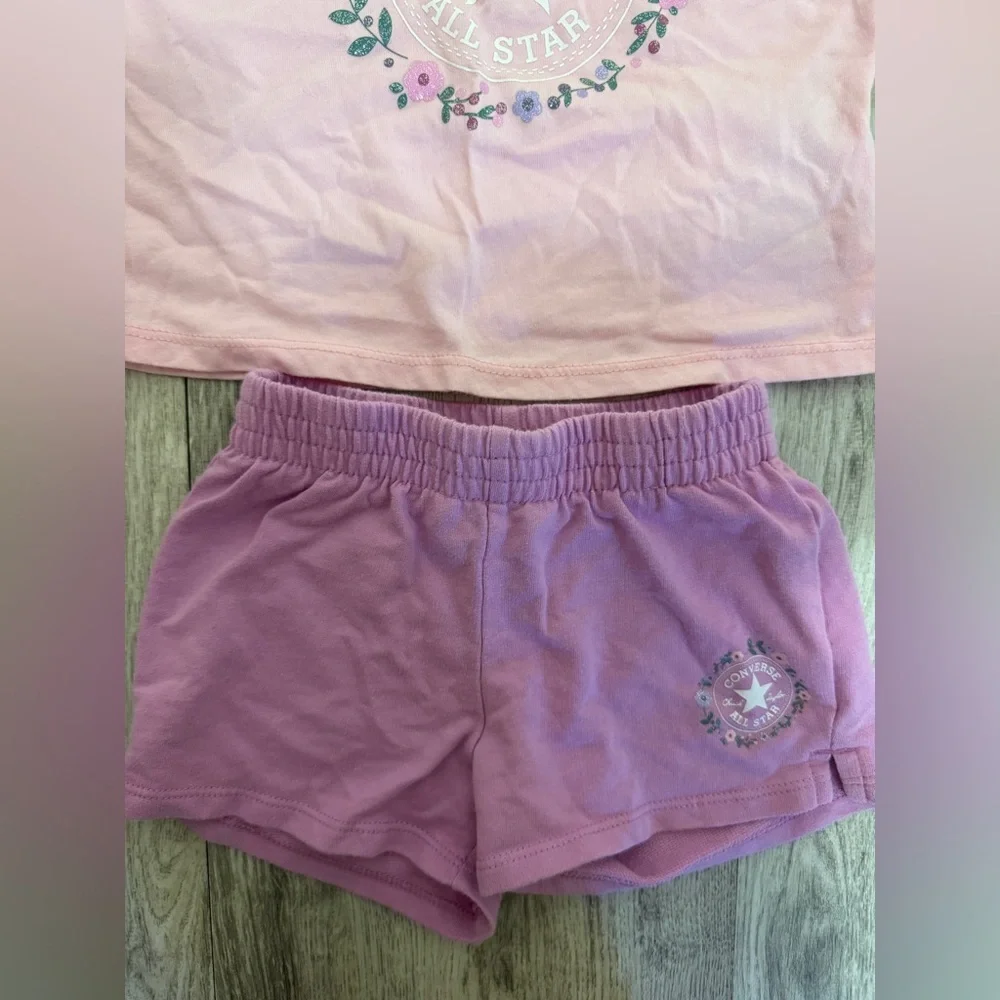 Converse Pink and purple Toddler Outfit